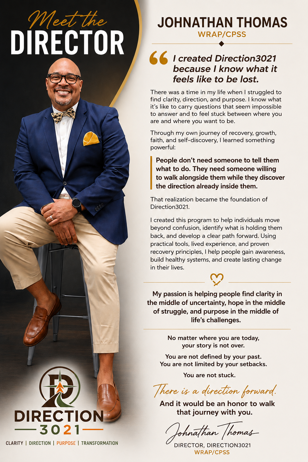 Johnathan Thomas, Founder of Direction3021